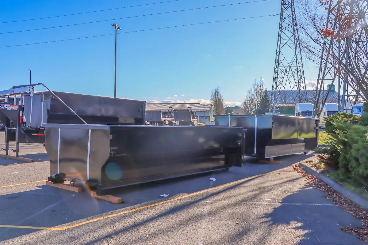 Roll-off dumpster ready for waste disposal at job site for Demolition Dumpster Rental in Avra Valley